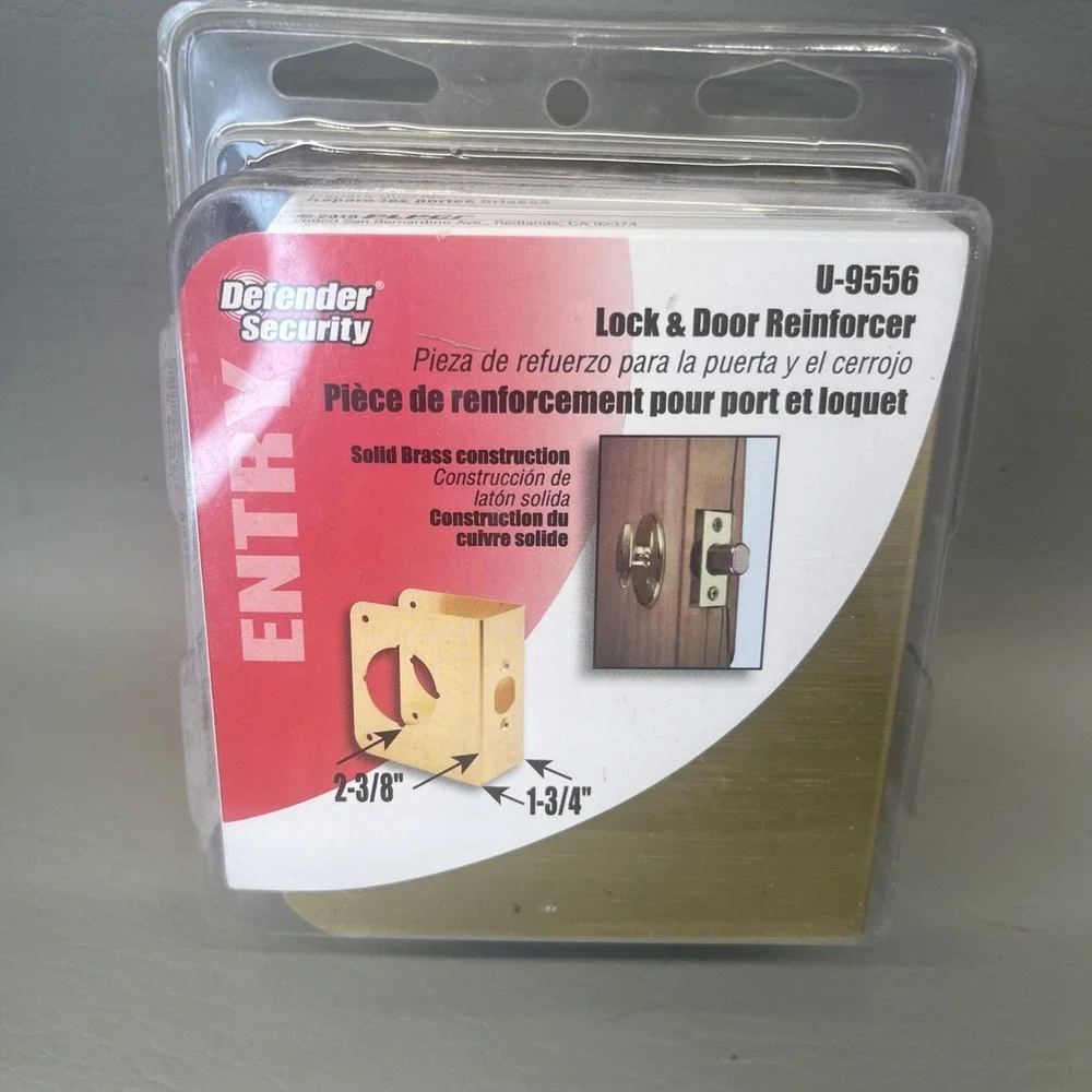 Defender Security Entry Lock & Door Reinforcer 2 3/8 x 1 3/4